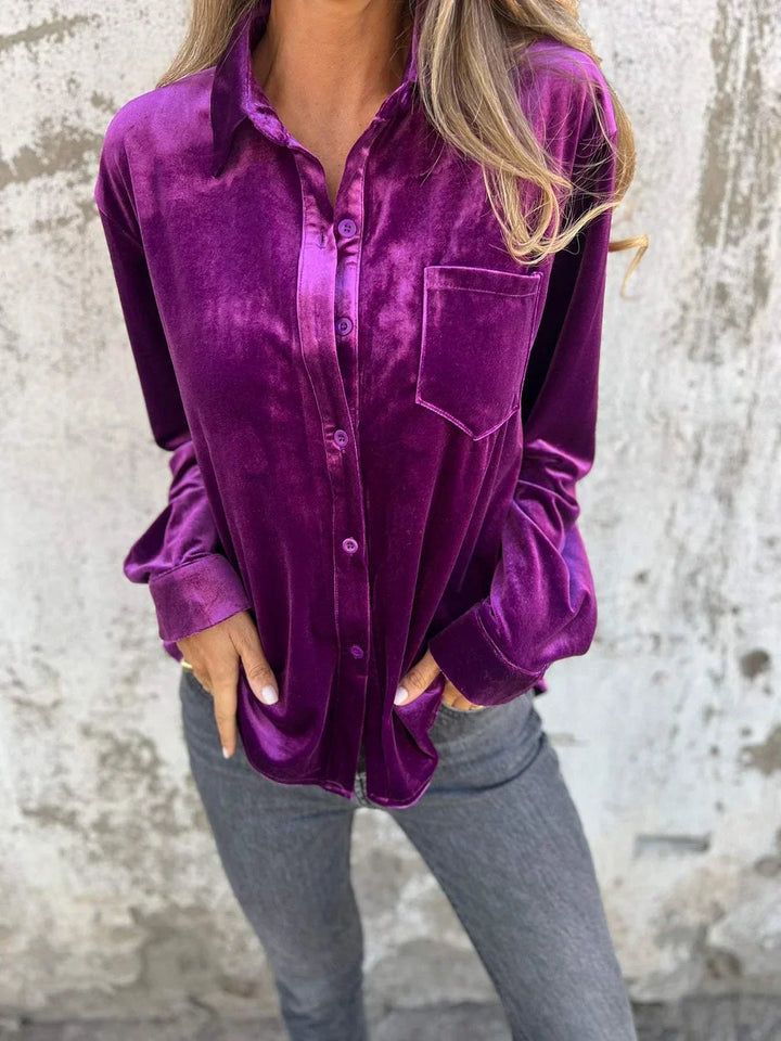 Carly | Velvet Blouse