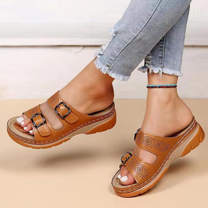 Olivia | Orthopedic Leather Sandals
