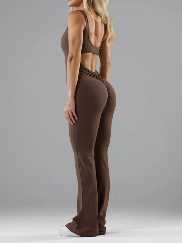 Isabel | Flare Scrunch Jumpsuit