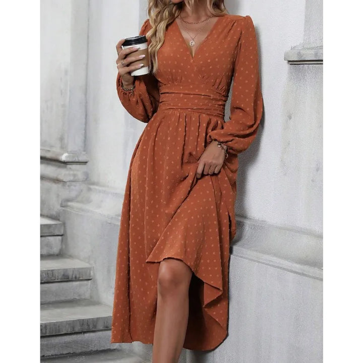 Esther | Dotted Midi Dress