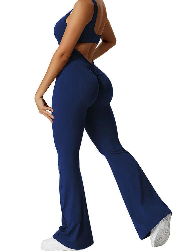 Isabel | Flare Scrunch Jumpsuit