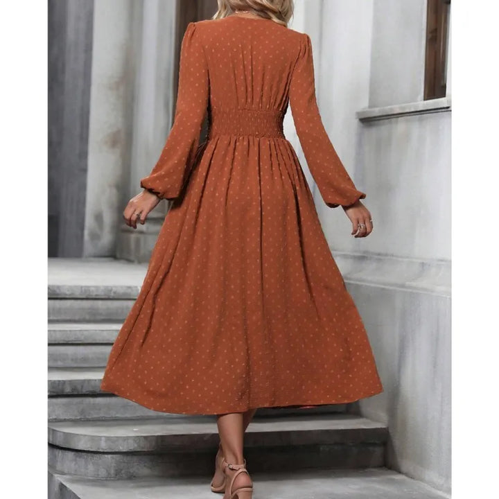 Esther | Dotted Midi Dress