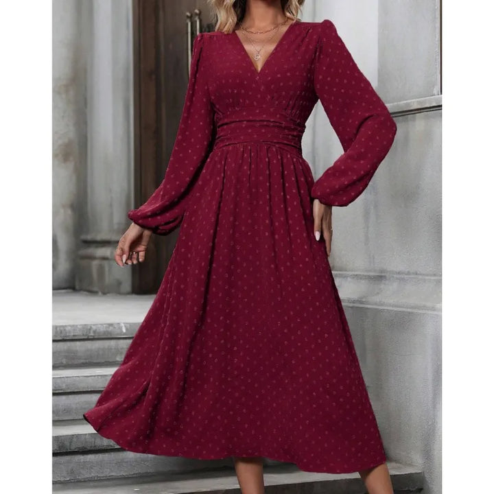 Esther | Dotted Midi Dress