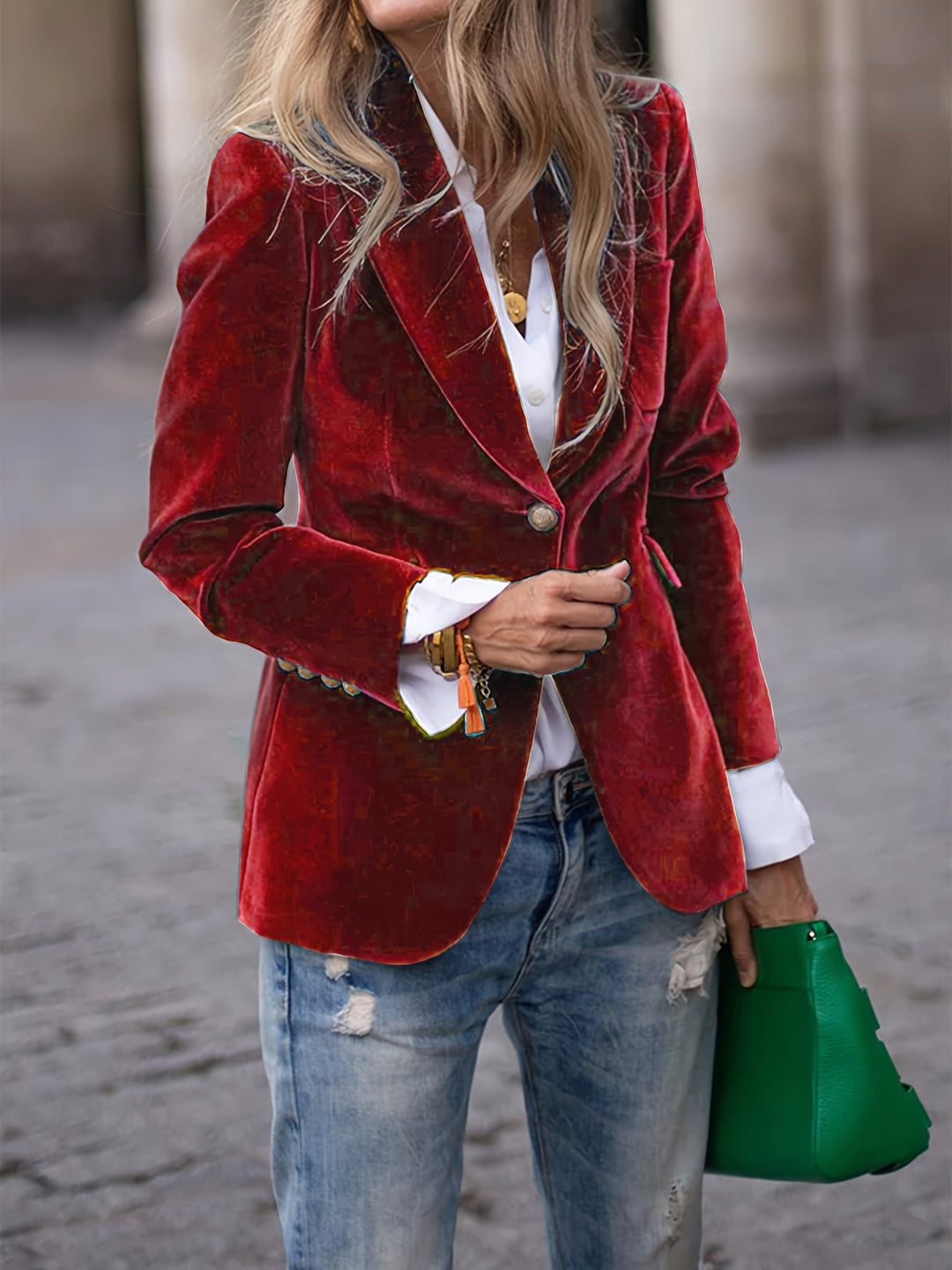 Lily | Velvet Blazer