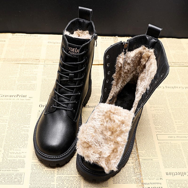 Ava | Black Leather Boots