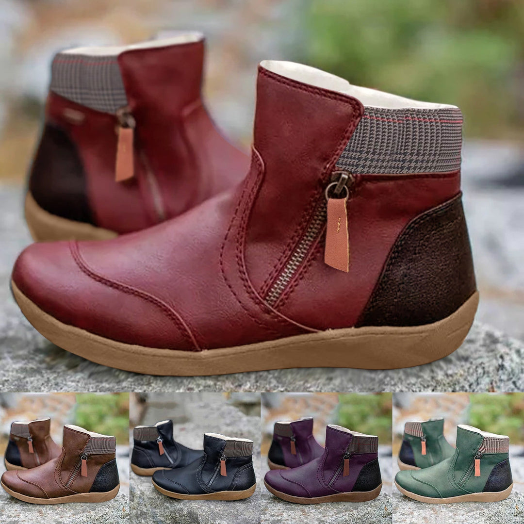 Cathy | Waterproof Leather Boots with Foot Support