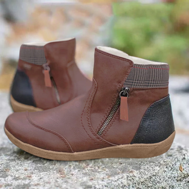 Cathy | Waterproof Leather Boots with Foot Support