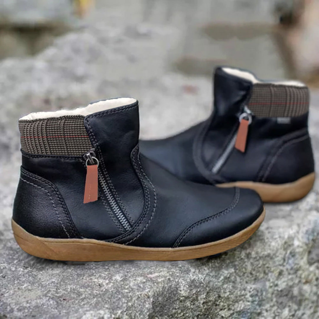 Cathy | Waterproof Leather Boots with Foot Support
