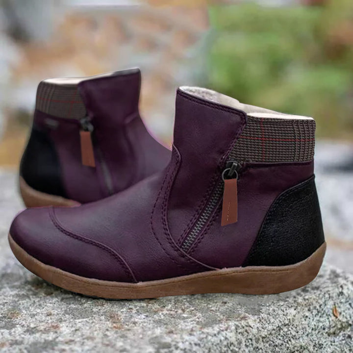 Cathy | Waterproof Leather Boots with Foot Support
