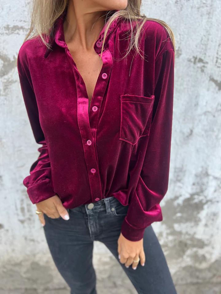 Carly | Velvet Blouse