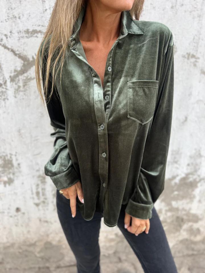 Carly | Velvet Blouse